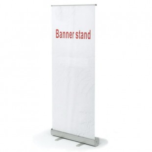 Стенд мобильный для баннера "Роллскрин 2(80)", размер рекламного поля 800х2000 мм, алюминий, 290521