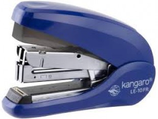 Степлер энергосберегающий KANGARO "LE-10", №10, на 20 листов, пластик, синий