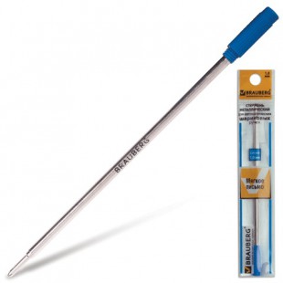 Стержень шариковый для поворотной ручки BRAUBERG "Cross", 116 мм, узел 1 мм, металл, синий