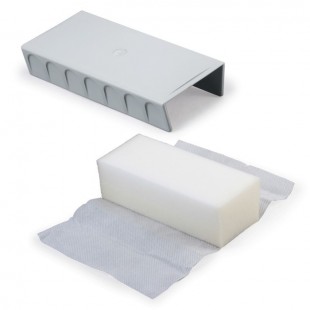 Стиратель магнитный для маркерной доски BRAUBERG, 73х160 мм, серый