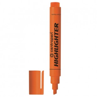 Текстмаркер CENTROPEN, скошенный наконечник 1-4,6 мм, неон оранжевый