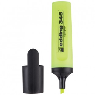 Текстмаркер EDDING, скошенный наконечник 2-5 мм, желтый