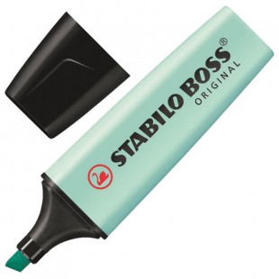 Текстмаркер STABILO "Boss Pastel", скошенный наконечник 2-5 мм, бирюзовый