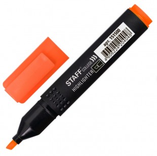 Текстмаркер STAFF "Stick", скошенный наконечник, 1-4 мм, оранжевый