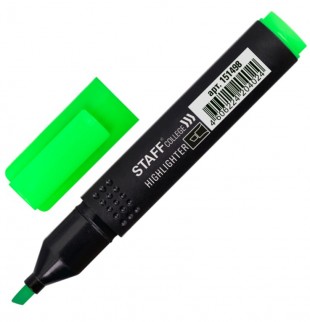Текстмаркер STAFF "Stick", скошенный наконечник, 1-4 мм, зеленый
