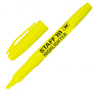 Текстмаркер STAFF, скошенный наконечник 1-3 мм, лимонный