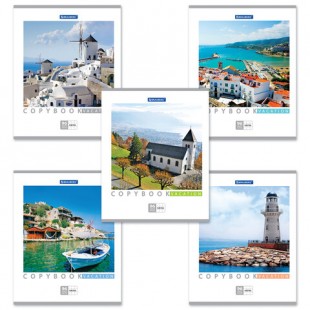 Тетрадь BRAUBERG ЭКО "Vacation", 96 листов, клетка, скрепка