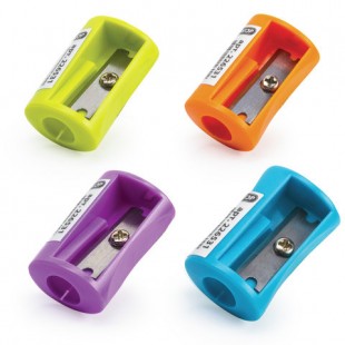 Точилка ПИФАГОР, 1 отверстие, пластик, ассорти