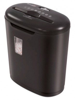 Уничтожитель (шредер) BRAUBERG S6, для 1-3 человек, 3 уровень секретности, 5х34 мм, 6 листов, 16 л, скобы, карты, 530963