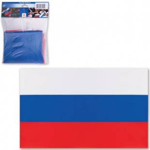 Флаг России, 70х105 см, карман под древко, синтетический шелк