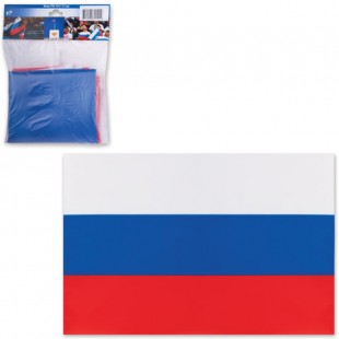 Флаг России, 90х135 см, карман под древко, синтетический шелк