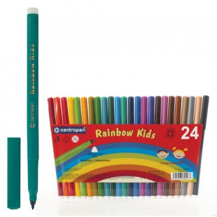 Фломастеры CENTROPEN "RAINBOW KIDS", набор 24 цвета