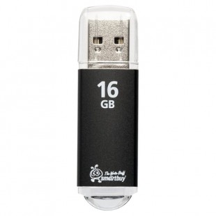 Флэш-диск SMARTBUY "V-Cut", 16 GB, USB 2.0, черный