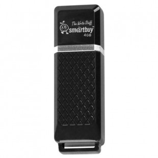 Флэш-диск SMARTBUY "Quartz", 4 GB, USB 2.0, черный