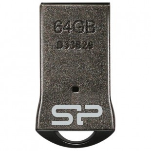 Флэш-диск 64 GB SILICON POWER Touch T01 USB 2.0, черный, SP64GBUF2T01V1K