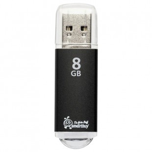 Флэш-диск SMARTBUY "V-Cut", 8 GB, USB 2.0, черный