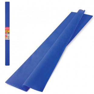 Бумага крепированная BRAUBERG, 50х250 см, 32 г/м2, синий