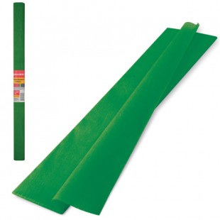 Бумага крепированная BRAUBERG, 50х250 см, 32 г/м2, темно-зеленый