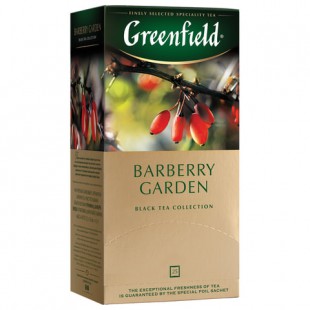Чай черный GREENFIELD "Barberry Garden", 25 пакетов, коробка
