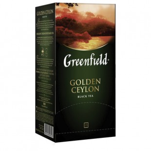 Чай черный GREENFIELD "Golden Ceylon", 25 пакетов, коробка