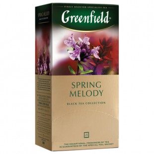 Чай черный GREENFIELD "Spring Melody", 25 пакетов, коробка