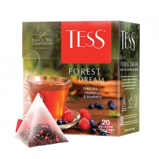 Чай черный TESS "Forest Dream", 20 пирамидок, коробка