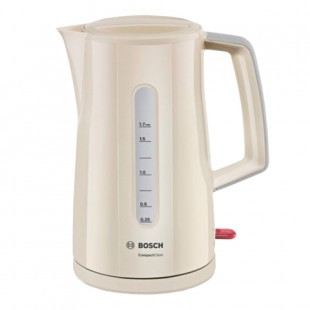 Чайник электрический BOSCH "TWK3A017", 1,7 л, 2400 Вт, бежевый