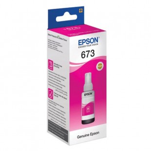 Чернила EPSON (C13T67334A) для СНПЧ Epson L800/L805/L810/L850/L1800, пурпурные, оригинальные