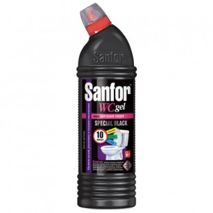 Средство чистящее SANFOR "Special Black", 750 г, гель, wc-флакон