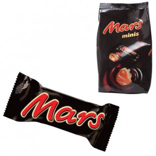 Шоколадные батончики MARS "Minis", 182 г, флоу-пак