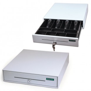 Кассовый ящик MERCURY "100.1", 384х358х88 мм, металл, серый