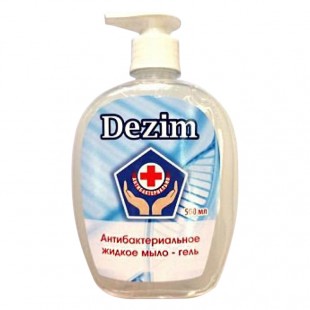 Мыло жидкое DEZIM "Антибактериальное", 1 л, гель, дозатор