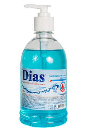 Мыло жидкое DIAS "Антибактериальное гипоаллергенное", 500 мл, дозатор