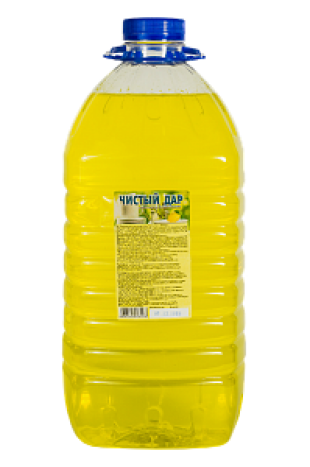 Средство для мытья посуды ЧИСТЫЙ ДАР "Лимон", 5 л, пэт-бутылка