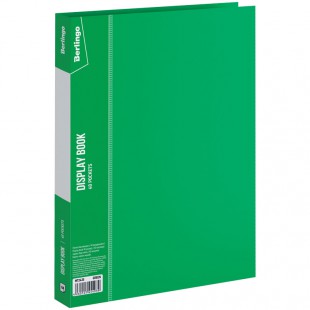 Папка 40 вкладышей BERLINGO "Standard", 21 мм, 600 мкм, зеленый