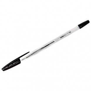 Ручка шариковая BERLINGO "Tribase", узел 1 мм, пластик, черный