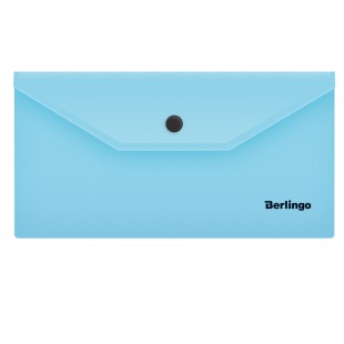 Папка-конверт на кнопке BERLINGO "Instinct", С6, 180 мкм, аквамарин