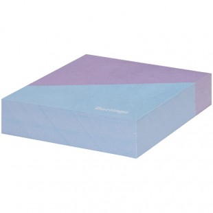 Блок для записей проклеенный BERLINGO "Haze", 85х85 мм, 200 листов, сиреневый/голубой