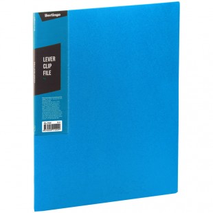 Папка с прижимом BERLINGO "Color Zone", 17 мм, 600 мкм, синий