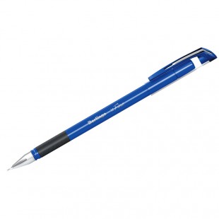 Ручка шариковая BERLINGO "xFine", грип, игольчатый узел 0,3 мм, пластик, синий