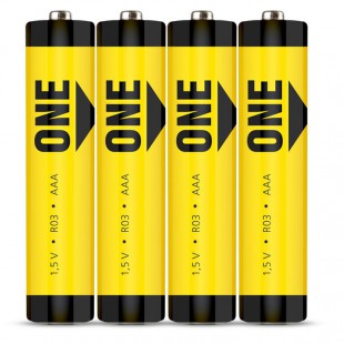 Батарейка солевая SMARTBUY "One", AAA (R03), 1,5 В, комплект 4 штуки