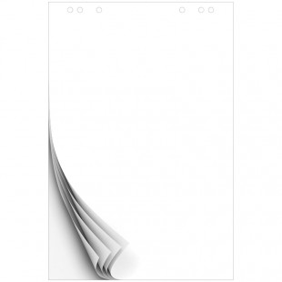 Блокнот для флипчарта OFFICE SPACE, 98х67,5 см, 10 листов, белый