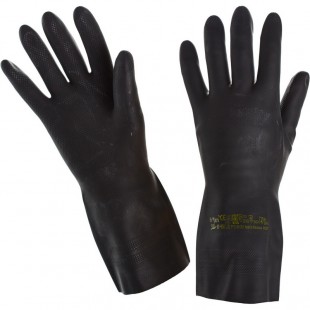 Перчатки защитные SV "Тип 2", размер M, латекс, черный