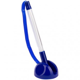 Ручка шариковая настольная OFFICE SPACE "Reception", узел 0,7 мм, пружинка, пластик, синий