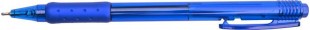 Ручка гелевая автоматическая DOLCE COSTO "Oilgel", грип, игольчатый узел 0,7 мм, синий