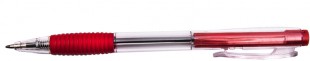 Ручка шариковая автоматическая DOLCE COSTO, грип, узел 0,7 мм, красный