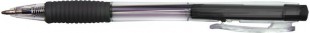Ручка шариковая автоматическая DOLCE COSTO, грип, узел 1 мм, черный
