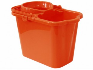 Ведро с отжимом IDEA, 9,5 л, пластик, оранжевый