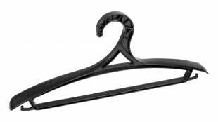 Вешалки-плечики со штангой MARTIKA, размер 44-46, пластик, черный