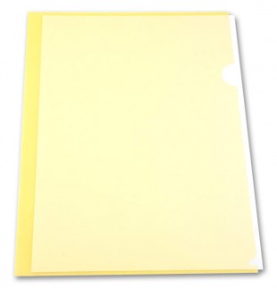 Папка-уголок БЮРОКРАТ, А4, 150 мкм, желтый